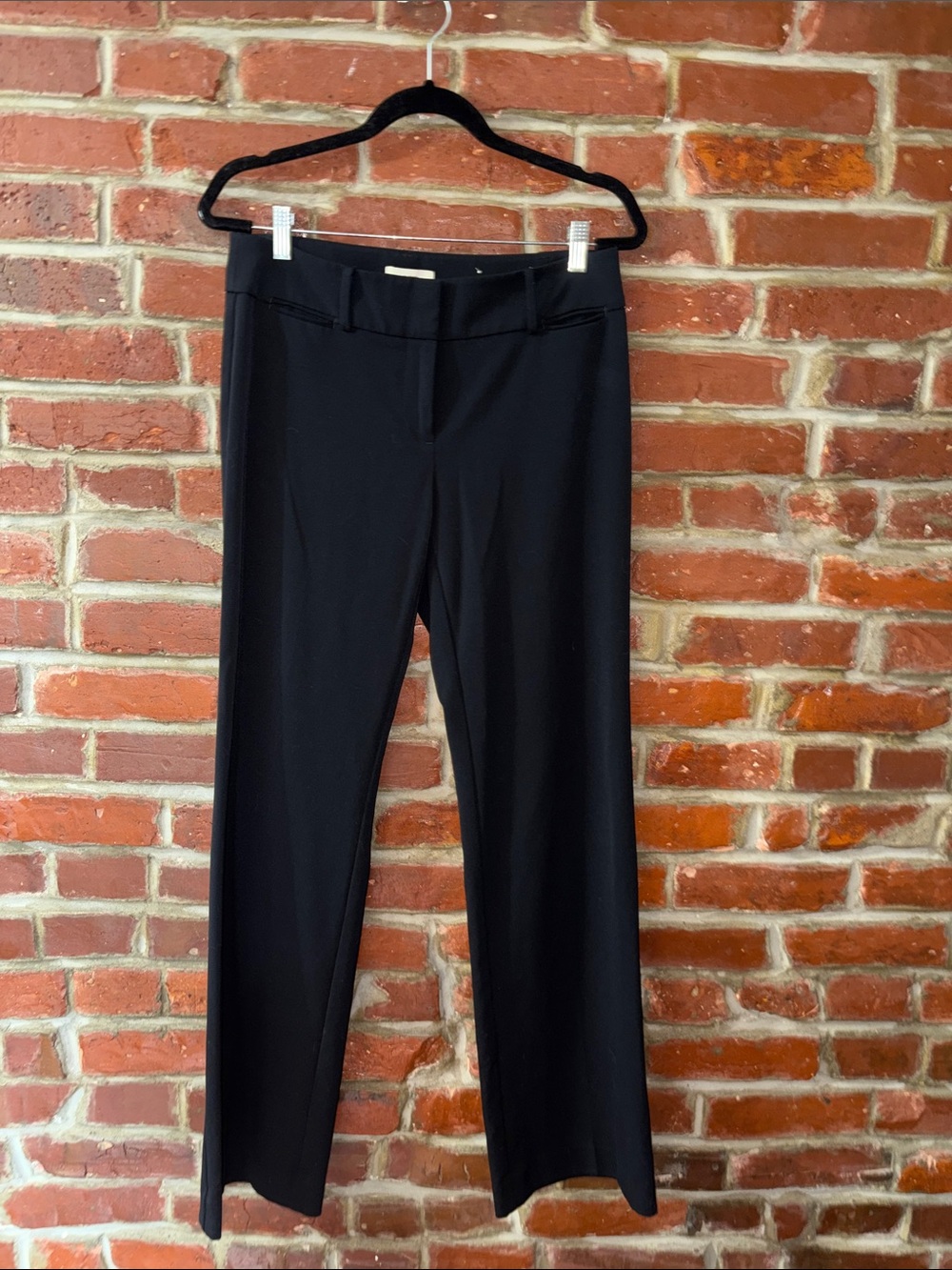 LOFT Black Straight-Leg Dress Pants